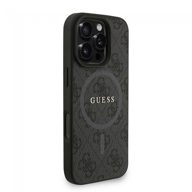 Apple iPhone 16 Pro Max Kılıf Guess Orjinal Lisanslı M-safe Şarj Özellikli PU Deri Bilek Askı İpli Yazı Logolu Kapak Apple iPhone 16 Pro Max Kılıf Guess Orjinal Lisanslı M-safe Şarj Özellikli PU Deri Bilek Askı İpli Yazı Logolu Kapak