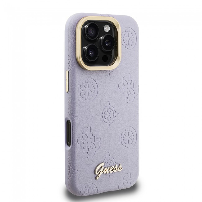 Apple iPhone 16 Pro Max Kılıf Guess Orjinal Lisanslı M-safe Şarj Özellikli Sıcak Baskılı Yazı Logolu Kamera Standlı PU Deri Peony Kapak Apple iPhone 16 Pro Max Kılıf Guess Orjinal Lisanslı M-safe Şarj Özellikli Sıcak Baskılı Yazı Logolu Kamera Standlı PU Deri Peony Kapak