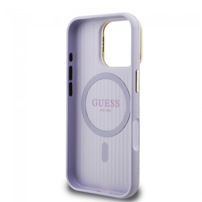 Apple iPhone 16 Pro Max Kılıf Guess Orjinal Lisanslı M-safe Şarj Özellikli Sıcak Baskılı Yazı Logolu Kamera Standlı PU Deri Peony Kapak Apple iPhone 16 Pro Max Kılıf Guess Orjinal Lisanslı M-safe Şarj Özellikli Sıcak Baskılı Yazı Logolu Kamera Standlı PU Deri Peony Kapak