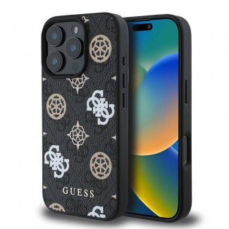 Apple iPhone 16 Pro Max Kılıf Guess Orjinal Lisanslı M-safe Şarj Özellikli 4G Desenli Yazı Logolu Peony Kapak Apple iPhone 16 Pro Max Kılıf Guess Orjinal Lisanslı M-safe Şarj Özellikli 4G Desenli Yazı Logolu Peony Kapak