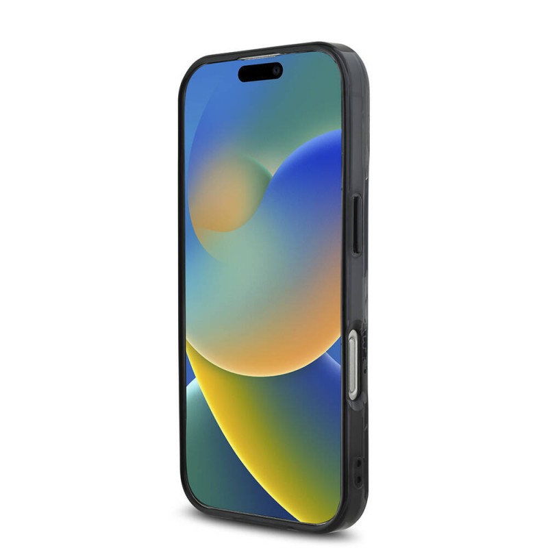 Bal-z Apple iPhone 16 Pro Max Kılıf Guess Orjinal Lisanslı M-safe Şarj Özellikli Flower Tone On Tone Ring Kapak