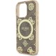 Apple iPhone 16 Pro Max Kılıf Guess Orjinal Lisanslı Magsafe Şarj Özellikli IML Peony ve 4G Desenli Klasik Logolu Kapak Apple iPhone 16 Pro Max Kılıf Guess Orjinal Lisanslı Magsafe Şarj Özellikli IML Peony ve 4G Desenli Klasik Logolu Kapak