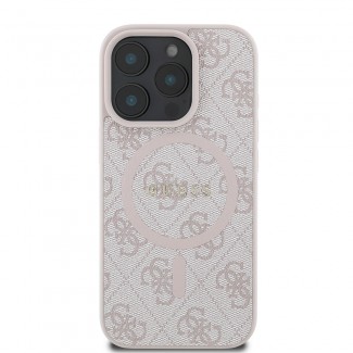 Apple iPhone 16 Pro Max Kılıf Guess Orjinal Lisanslı M-safe Şarj Özellikli PU Halkalı 4G Desenli Yazı Logolu Kapak Apple iPhone 16 Pro Max Kılıf Guess Orjinal Lisanslı M-safe Şarj Özellikli PU Halkalı 4G Desenli Yazı Logolu Kapak