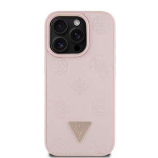 Apple iPhone 16 Pro Max Kılıf Guess Orjinal Lisanslı M-safe Şarj Özellikli Sıcak Baskılı Üçgen Logolu PU Deri Peony Kapak Apple iPhone 16 Pro Max Kılıf Guess Orjinal Lisanslı M-safe Şarj Özellikli Sıcak Baskılı Üçgen Logolu PU Deri Peony Kapak