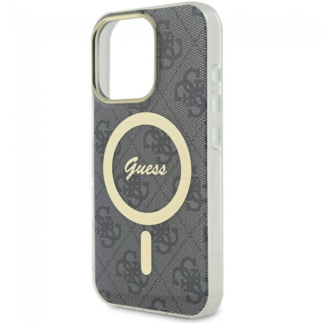 Apple iPhone 16 Pro Max Kılıf Guess Orjinal Lisanslı Magsafe Şarj Özellikli Yazı Logolu 4G Desenli Kapak Apple iPhone 16 Pro Max Kılıf Guess Orjinal Lisanslı Magsafe Şarj Özellikli Yazı Logolu 4G Desenli Kapak