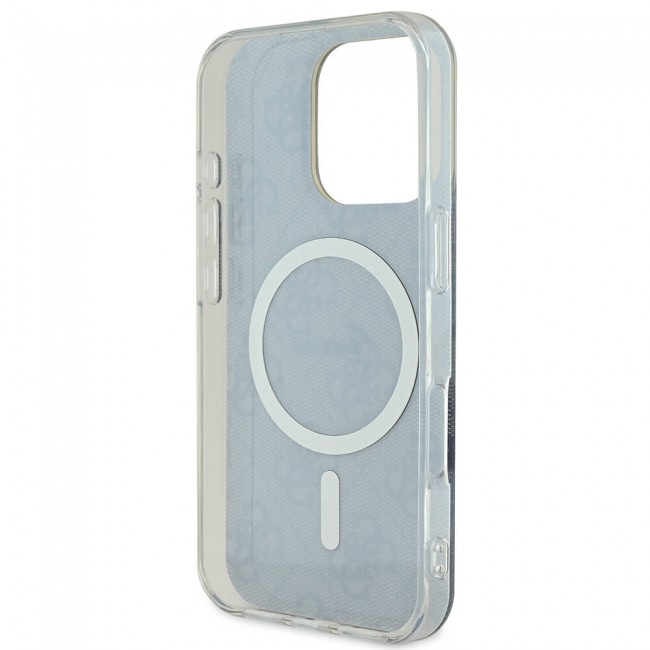 Apple iPhone 16 Pro Max Kılıf Guess Orjinal Lisanslı Magsafe Şarj Özellikli Yazı Logolu 4G Desenli Kapak Apple iPhone 16 Pro Max Kılıf Guess Orjinal Lisanslı Magsafe Şarj Özellikli Yazı Logolu 4G Desenli Kapak