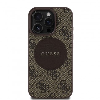 Apple iPhone 16 Pro Max Kılıf Guess Orjinal Lisanslı M-safe Şarj Özellikli Yazı Logolu Circle Classic Kapak Apple iPhone 16 Pro Max Kılıf Guess Orjinal Lisanslı M-safe Şarj Özellikli Yazı Logolu Circle Classic Kapak