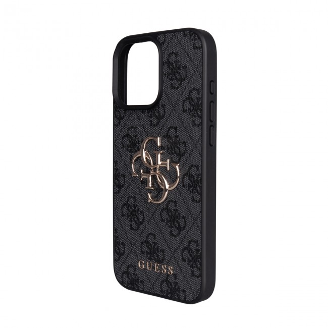 Apple iPhone 16 Pro Max Kılıf Guess Orjinal Lisanslı PU Deri 4G Büyük Metal Logolu Çapraz Vücut Askılı Kapak Apple iPhone 16 Pro Max Kılıf Guess Orjinal Lisanslı PU Deri 4G Büyük Metal Logolu Çapraz Vücut Askılı Kapak