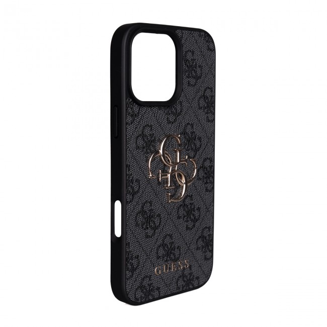 Apple iPhone 16 Pro Max Kılıf Guess Orjinal Lisanslı PU Deri 4G Büyük Metal Logolu Çapraz Vücut Askılı Kapak Apple iPhone 16 Pro Max Kılıf Guess Orjinal Lisanslı PU Deri 4G Büyük Metal Logolu Çapraz Vücut Askılı Kapak