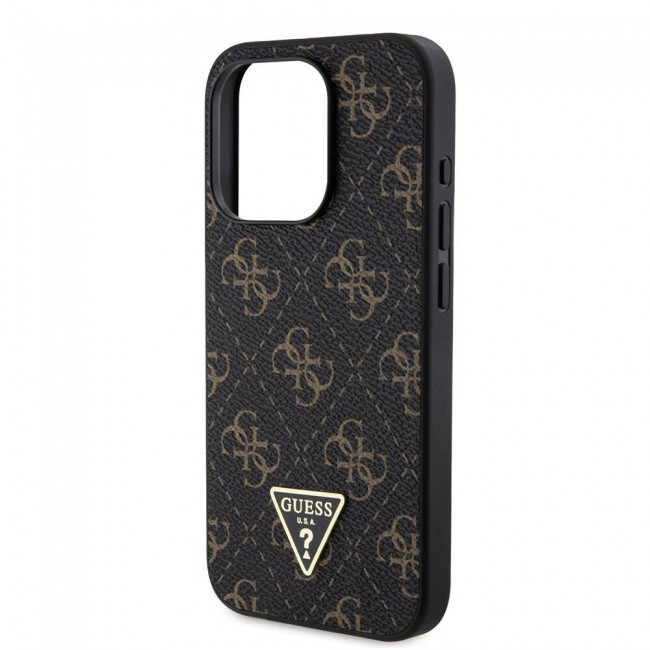 Apple iPhone 16 Pro Max Kılıf Guess Orjinal Lisanslı PU Deri 4G Desenli Üçgen Logolu Kapak Apple iPhone 16 Pro Max Kılıf Guess Orjinal Lisanslı PU Deri 4G Desenli Üçgen Logolu Kapak