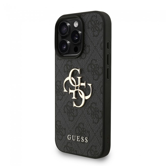 Apple iPhone 16 Pro Max Kılıf Guess Orjinal Lisanslı PU Deri Bilek Askı İpli Metal Büyük 4G ve Yazı Logolu Kapak Apple iPhone 16 Pro Max Kılıf Guess Orjinal Lisanslı PU Deri Bilek Askı İpli Metal Büyük 4G ve Yazı Logolu Kapak