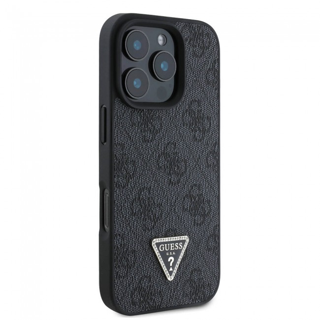 Apple iPhone 16 Pro Max Kılıf Guess Orjinal Lisanslı PU Deri Taşlı Metal Üçgen Logolu Çapraz Vücut Askılı 4G Desenli Kapak Apple iPhone 16 Pro Max Kılıf Guess Orjinal Lisanslı PU Deri Taşlı Metal Üçgen Logolu Çapraz Vücut Askılı 4G Desenli Kapak