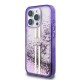 Apple iPhone 16 Pro Max Kılıf Guess Orjinal Lisanslı Transparan Sıvılı Simli Altın Çizgili Kapak Apple iPhone 16 Pro Max Kılıf Guess Orjinal Lisanslı Transparan Sıvılı Simli Altın Çizgili Kapak