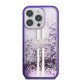 Apple iPhone 16 Pro Max Kılıf Guess Orjinal Lisanslı Transparan Sıvılı Simli Altın Çizgili Kapak Apple iPhone 16 Pro Max Kılıf Guess Orjinal Lisanslı Transparan Sıvılı Simli Altın Çizgili Kapak