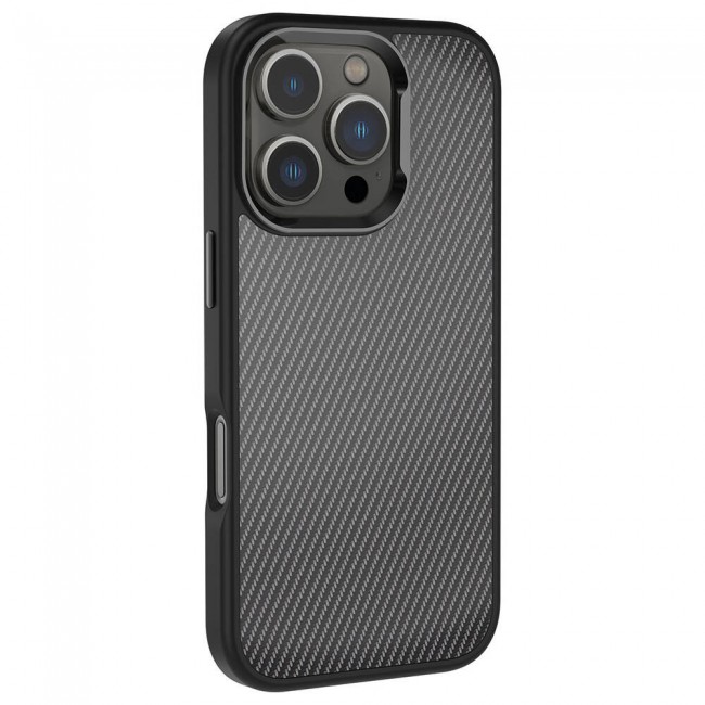 Apple iPhone 16 Pro Max Kılıf Karbon Fiber Görünümlü Parlak Kamera Çerçeveli Zore Venus Kapak Apple iPhone 16 Pro Max Kılıf Karbon Fiber Görünümlü Parlak Kamera Çerçeveli Zore Venus Kapak