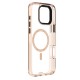 Apple iPhone 16 Pro Max Kılıf M-safe Şarj Özellikli Cam Arka Yüzey TPU Youngkit Gemstone Clear Serisi Kapak