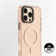 Apple iPhone 16 Pro Max Kılıf M-safe Şarj Özellikli Cam Arka Yüzey TPU Youngkit Gemstone Clear Serisi Kapak