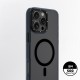 Apple iPhone 16 Pro Max Kılıf M-safe Şarj Özellikli Cam Arka Yüzey TPU Youngkit Gemstone Clear Serisi Kapak