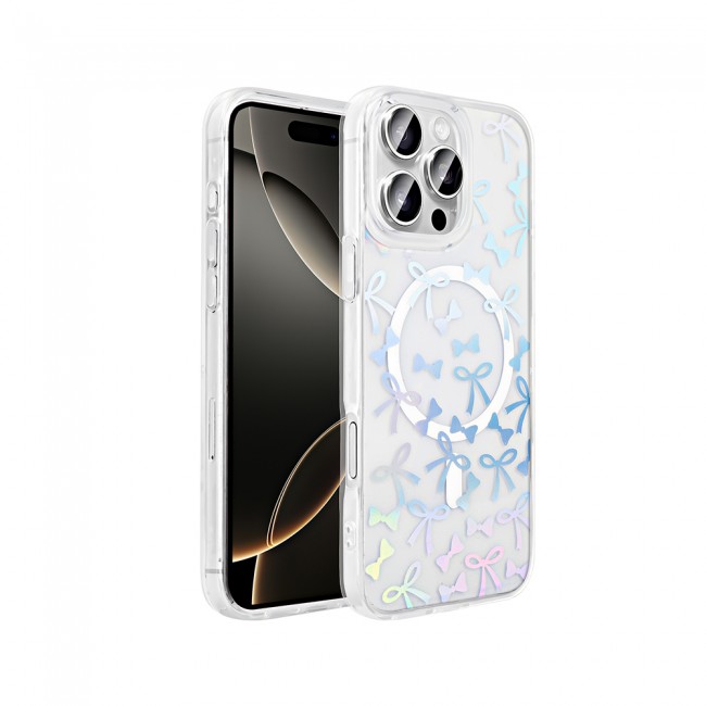 Apple iPhone 16 Pro Max Kılıf M-Safe Şarj Özellikli Şeffaf Zore Folk Sert Kapak Apple iPhone 16 Pro Max Kılıf M-Safe Şarj Özellikli Şeffaf Zore Folk Sert Kapak
