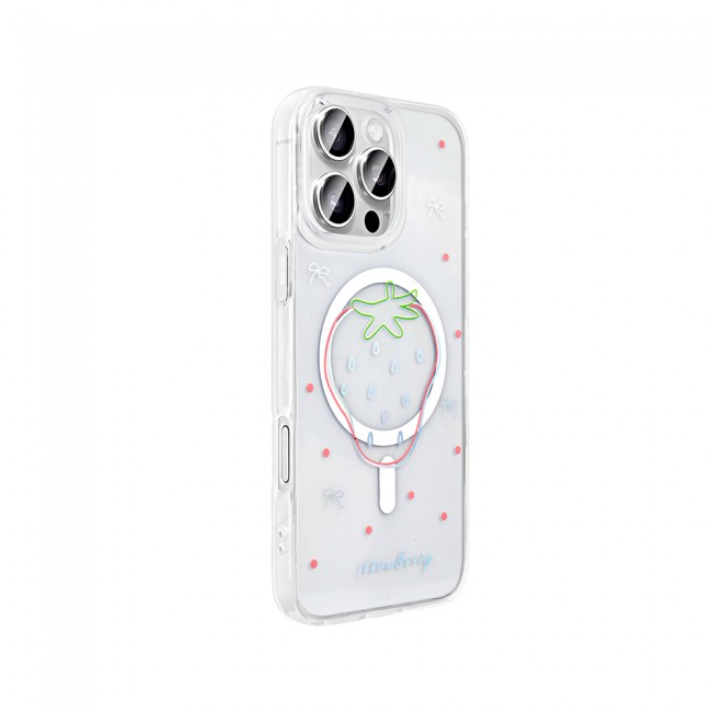 Apple iPhone 16 Pro Max Kılıf M-Safe Şarj Özellikli Şeffaf Zore Folk Sert Kapak Apple iPhone 16 Pro Max Kılıf M-Safe Şarj Özellikli Şeffaf Zore Folk Sert Kapak