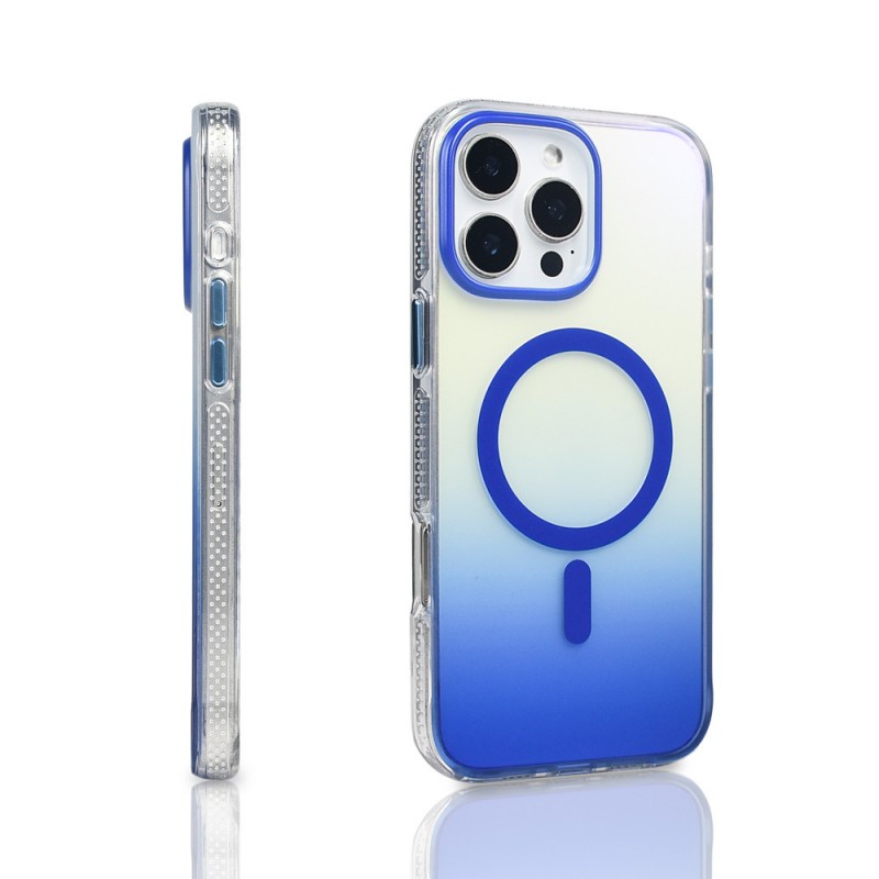 Bal-z Apple iPhone 16 Pro Max Kılıf M-safe Şarj Özellikli Transparan Renk Geçişli  Toros Kapak