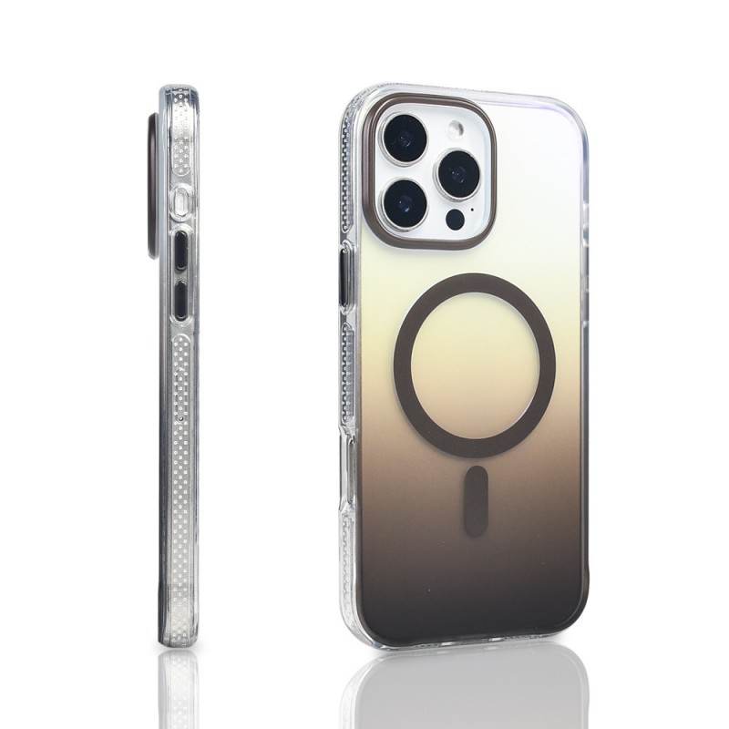 Bal-z Apple iPhone 16 Pro Max Kılıf M-safe Şarj Özellikli Transparan Renk Geçişli  Toros Kapak