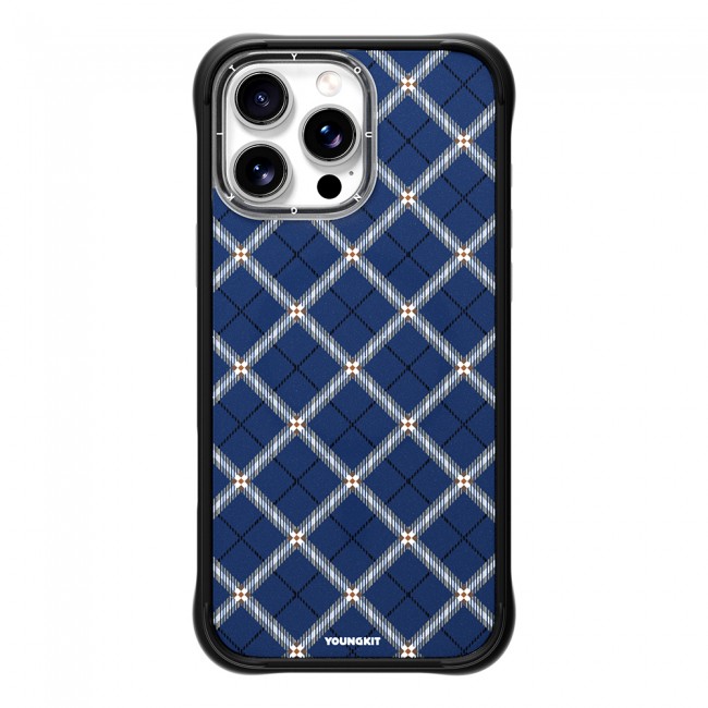 Apple iPhone 16 Pro Max Kılıf M-safe Şarj Özellikli Youngkit Argyle Serisi Kapak Apple iPhone 16 Pro Max Kılıf M-safe Şarj Özellikli Youngkit Argyle Serisi Kapak