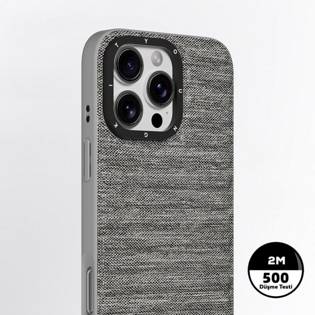 Apple iPhone 16 Pro Max Kılıf M-safe Şarj Özellikli Youngkit Canvas Serisi Kapak Apple iPhone 16 Pro Max Kılıf M-safe Şarj Özellikli Youngkit Canvas Serisi Kapak