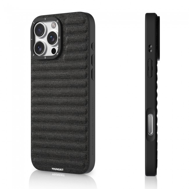 Apple iPhone 16 Pro Max Kılıf M-safe Şarj Özellikli Youngkit Canvas Serisi Kapak Apple iPhone 16 Pro Max Kılıf M-safe Şarj Özellikli Youngkit Canvas Serisi Kapak