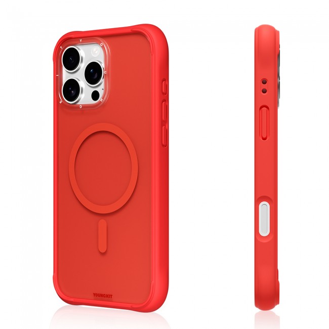 Apple iPhone 16 Pro Max Kılıf M-safe Şarj Özellikli Youngkit Macaroon Serisi Kapak Apple iPhone 16 Pro Max Kılıf M-safe Şarj Özellikli Youngkit Macaroon Serisi Kapak