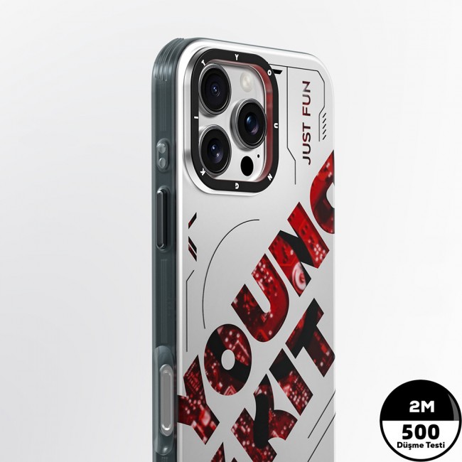 Apple iPhone 16 Pro Max Kılıf Magsafe Şarj Özellikli Airbagli Çift Katmanlı Youngkit Future Serisi Kapak Apple iPhone 16 Pro Max Kılıf Magsafe Şarj Özellikli Airbagli Çift Katmanlı Youngkit Future Serisi Kapak