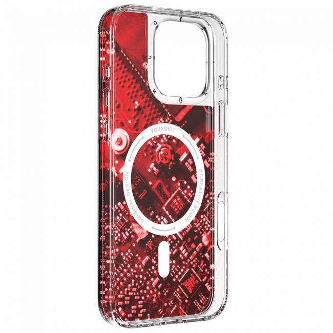 Apple iPhone 16 Pro Max Kılıf Magsafe Şarj Özellikli Airbagli Çift Katmanlı Youngkit Future Streamer Serisi Kapak Apple iPhone 16 Pro Max Kılıf Magsafe Şarj Özellikli Airbagli Çift Katmanlı Youngkit Future Streamer Serisi Kapak