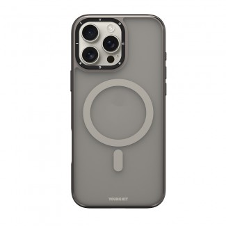 Apple iPhone 16 Pro Max Kılıf M-safe Şarj Özellikli Cam Arka Yüzey TPU Youngkit Gemstone Serisi Kapak Apple iPhone 16 Pro Max Kılıf M-safe Şarj Özellikli Cam Arka Yüzey TPU Youngkit Gemstone Serisi Kapak