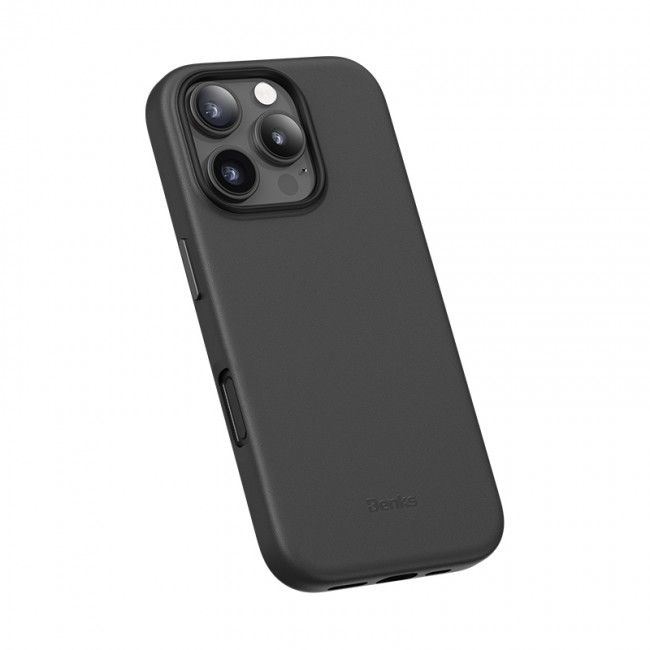 Apple iPhone 16 Pro Max Kılıf Magsafe Şarj Özellikli Çizilmeye Dayanıklı Benks VitaPro Serisi PU Deri Kapak Apple iPhone 16 Pro Max Kılıf Magsafe Şarj Özellikli Çizilmeye Dayanıklı Benks VitaPro Serisi PU Deri Kapak