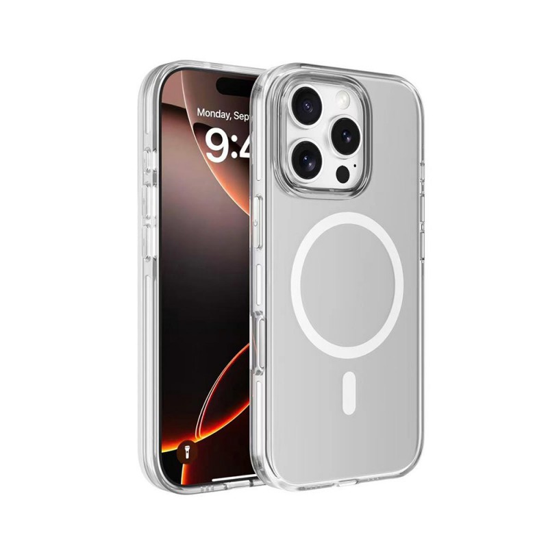 Bal-z Apple iPhone 16 Pro Max Kılıf M-safe Şarj Özellikli Kamera Korumalı Zore Kripto Kapak