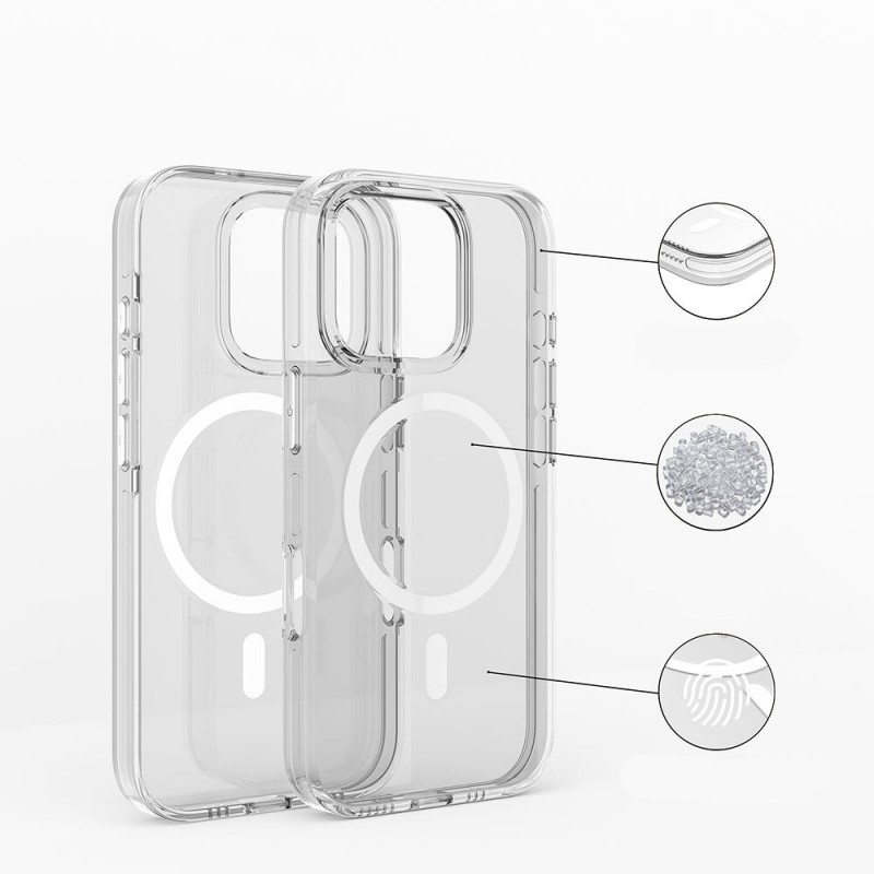 Bal-z Apple iPhone 16 Pro Max Kılıf M-safe Şarj Özellikli Kamera Korumalı Zore Kripto Kapak