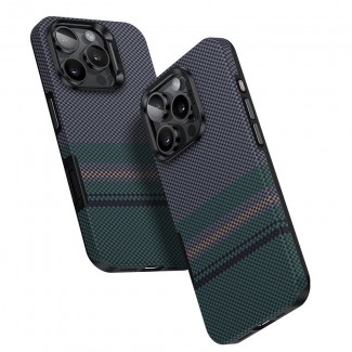 Apple iPhone 16 Pro Max Kılıf M-safe Şarj Özellikli Karbon Fiber Tasarımlı Benks Aurora ArmorPro Kevlar Kapak Apple iPhone 16 Pro Max Kılıf M-safe Şarj Özellikli Karbon Fiber Tasarımlı Benks Aurora ArmorPro Kevlar Kapak