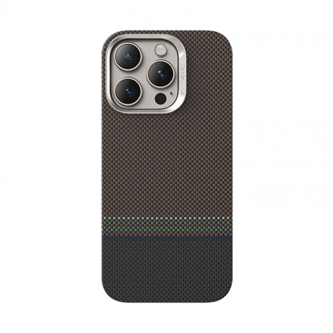 Apple iPhone 16 Pro Max Kılıf Magsafe Şarj Özellikli Karbon Fiber Tasarımlı Benks Prestige ArmorAir Kevlar Kapak Apple iPhone 16 Pro Max Kılıf Magsafe Şarj Özellikli Karbon Fiber Tasarımlı Benks Prestige ArmorAir Kevlar Kapak
