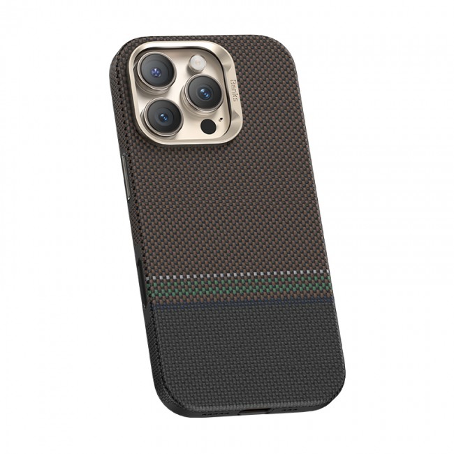 Apple iPhone 16 Pro Max Kılıf Magsafe Şarj Özellikli Karbon Fiber Tasarımlı Benks Prestige ArmorPro Kevlar Kapak Apple iPhone 16 Pro Max Kılıf Magsafe Şarj Özellikli Karbon Fiber Tasarımlı Benks Prestige ArmorPro Kevlar Kapak