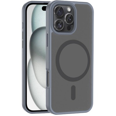 Bal-z Apple iPhone 16 Pro Max Kılıf M-safe Şarj Özellikli Mat Arka Yüzey Zore Sio Kapak