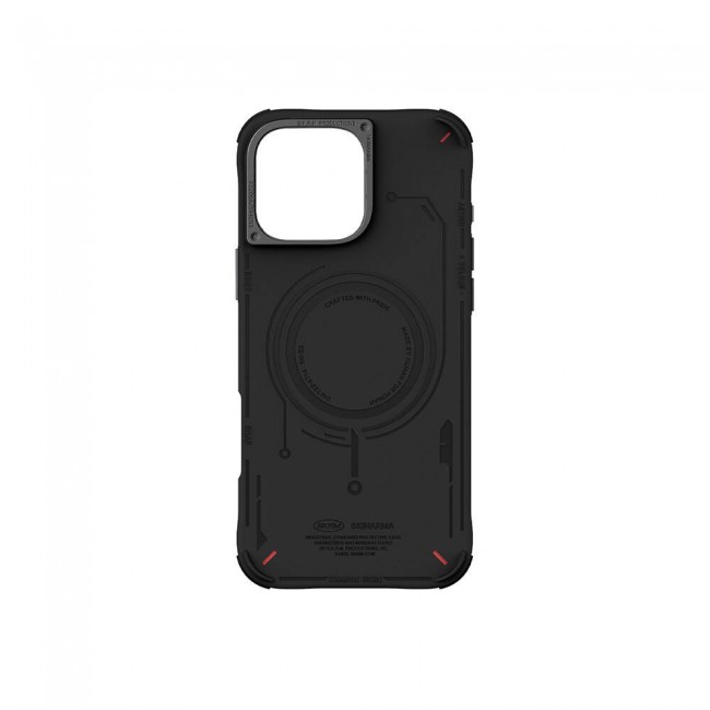 Apple iPhone 16 Pro Max Kılıf Magsafe Şarj Özellikli Metal Kamera Çerçeveli Skinarma Mecha Serisi Kapak Apple iPhone 16 Pro Max Kılıf Magsafe Şarj Özellikli Metal Kamera Çerçeveli Skinarma Mecha Serisi Kapak