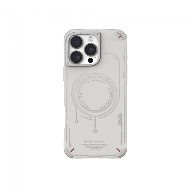Apple iPhone 16 Pro Max Kılıf Magsafe Şarj Özellikli Metal Kamera Çerçeveli Skinarma Mecha Serisi Kapak Apple iPhone 16 Pro Max Kılıf Magsafe Şarj Özellikli Metal Kamera Çerçeveli Skinarma Mecha Serisi Kapak