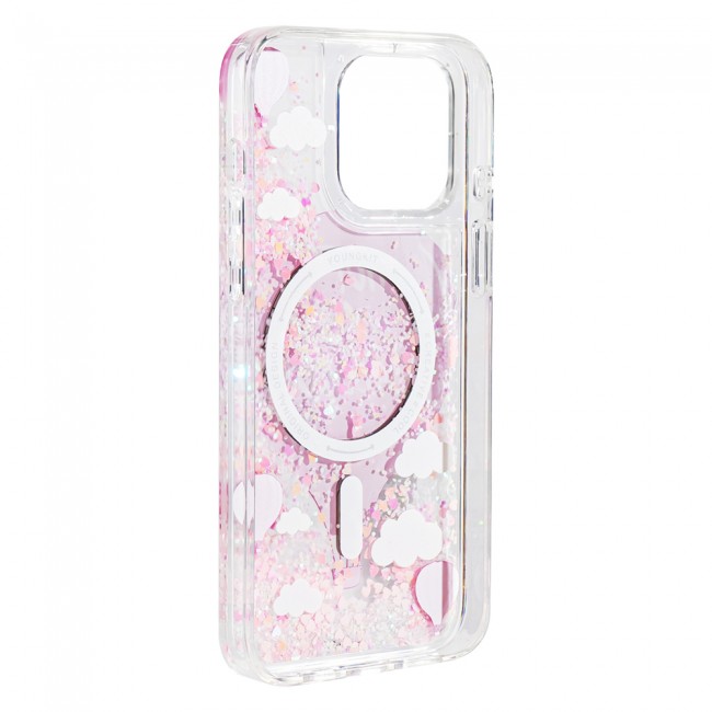 Apple iPhone 16 Pro Max Kılıf Magsafe Şarj Özellikli Parlak Kumlu Sıvılı Youngkit Pink Dream Quicksand Serisi Kapak Apple iPhone 16 Pro Max Kılıf Magsafe Şarj Özellikli Parlak Kumlu Sıvılı Youngkit Pink Dream Quicksand Serisi Kapak