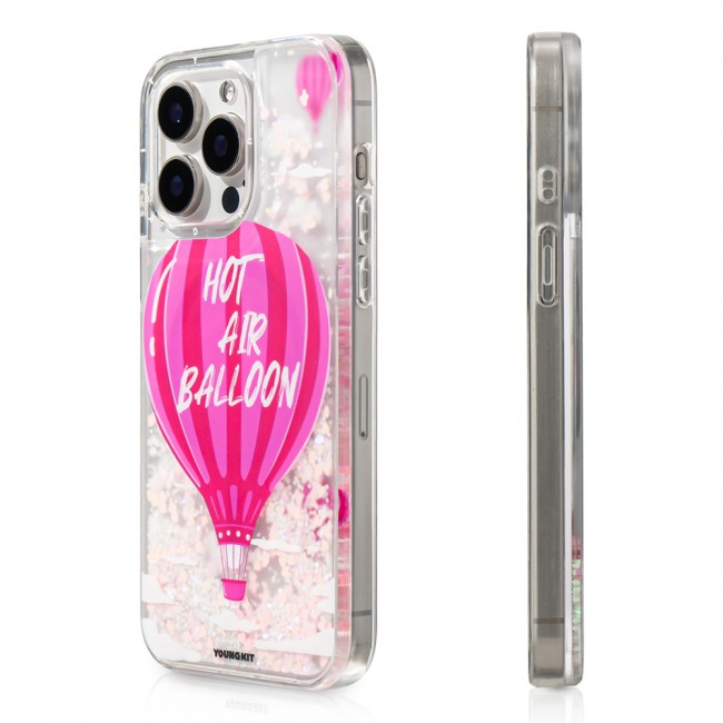Apple iPhone 16 Pro Max Kılıf Magsafe Şarj Özellikli Parlak Kumlu Sıvılı Youngkit Pink Dream Quicksand Serisi Kapak Apple iPhone 16 Pro Max Kılıf Magsafe Şarj Özellikli Parlak Kumlu Sıvılı Youngkit Pink Dream Quicksand Serisi Kapak