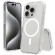 Apple iPhone 16 Pro Max Kılıf Magsafe Şarj Özellikli Şeffaf Sert PC Zore Embos Kapak Apple iPhone 16 Pro Max Kılıf Magsafe Şarj Özellikli Şeffaf Sert PC Zore Embos Kapak