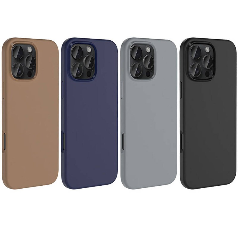 Bal-z Apple iPhone 16 Pro Max Kılıf M-safe Şarj Özellikli Sıvı Teknolojili Silinebilir Sert Zore Kivi Kapak