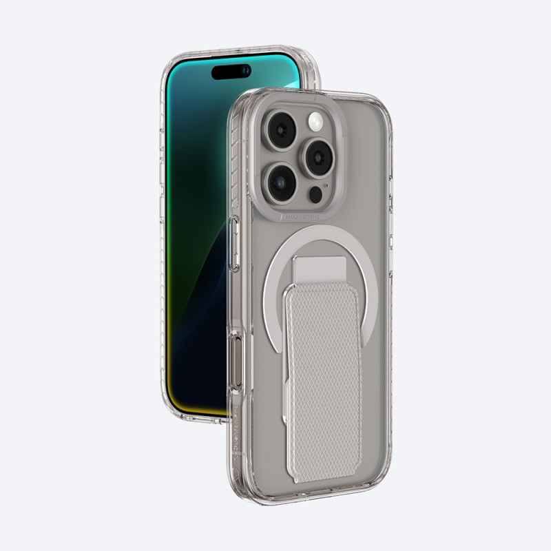 Bal-z Apple iPhone 16 Pro Max Kılıf M-safe Şarj Özellikli Standlı Amazingthing Titan Pro Plus Kapak