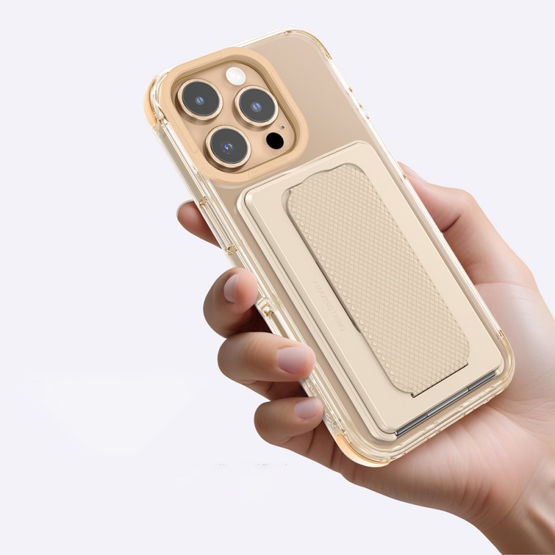 Bal-z Apple iPhone 16 Pro Max Kılıf M-safe Şarj Özellikli Standlı Set Amazingthing Omni Adventure Serisi Kapak