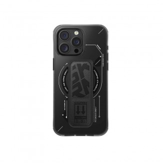 Apple iPhone 16 Pro Max Kılıf M-safe Şarj Özellikli Teknoloji Desenli Standlı Skinarma Helio Kapak Apple iPhone 16 Pro Max Kılıf M-safe Şarj Özellikli Teknoloji Desenli Standlı Skinarma Helio Kapak