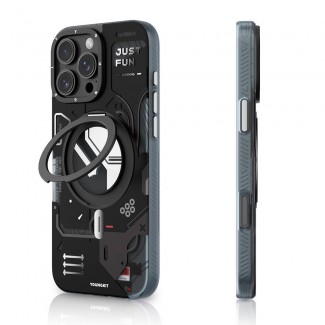 Apple iPhone 16 Pro Max Kılıf M-safe Şarj Özellikli Youngkit 360° Standlı Starship Serisi Kapak Apple iPhone 16 Pro Max Kılıf M-safe Şarj Özellikli Youngkit 360° Standlı Starship Serisi Kapak